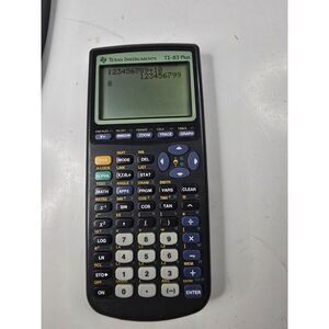 Texas Instruments TI-83 Plus Graphing Calculator W/Cover Tested And Works‎ Great